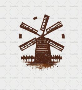 Rustikale Windmühle
